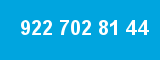 922 702 81 44 922 702 81 44